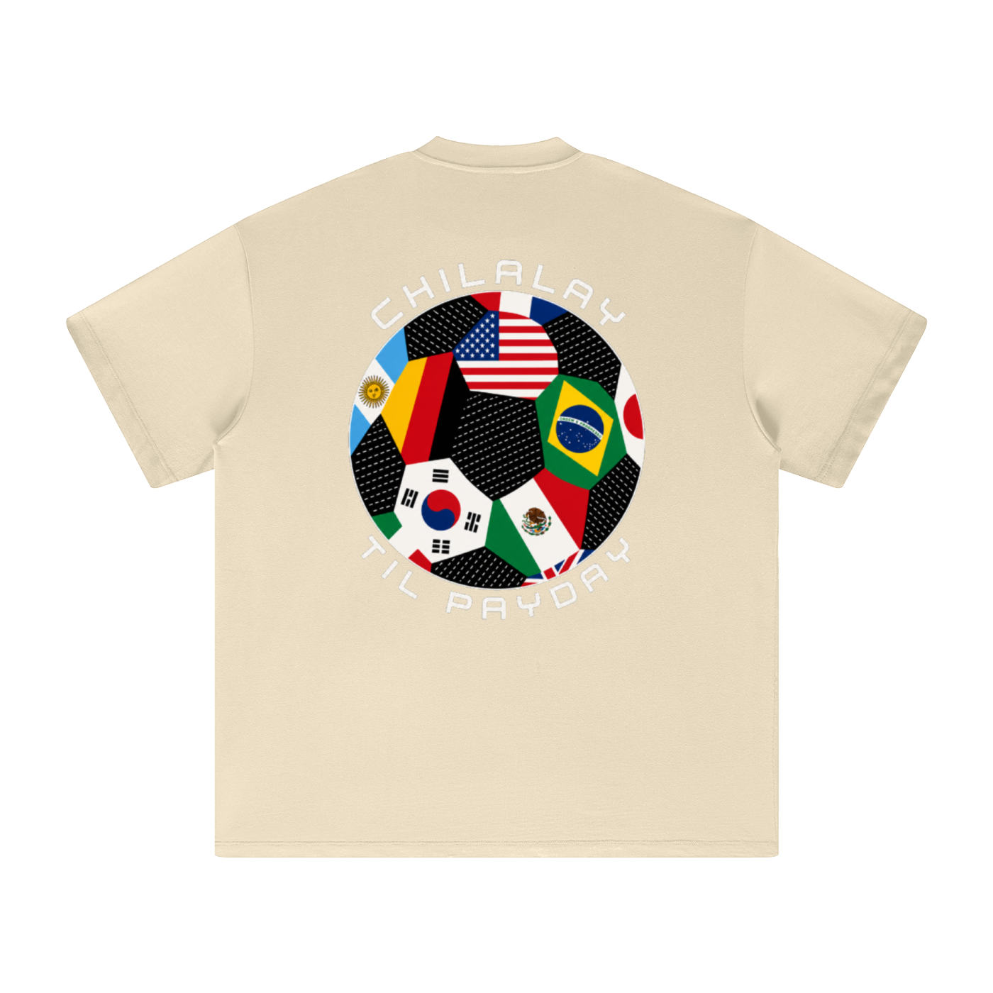 Chilalay Soccer Ball T-Shirt - Sand