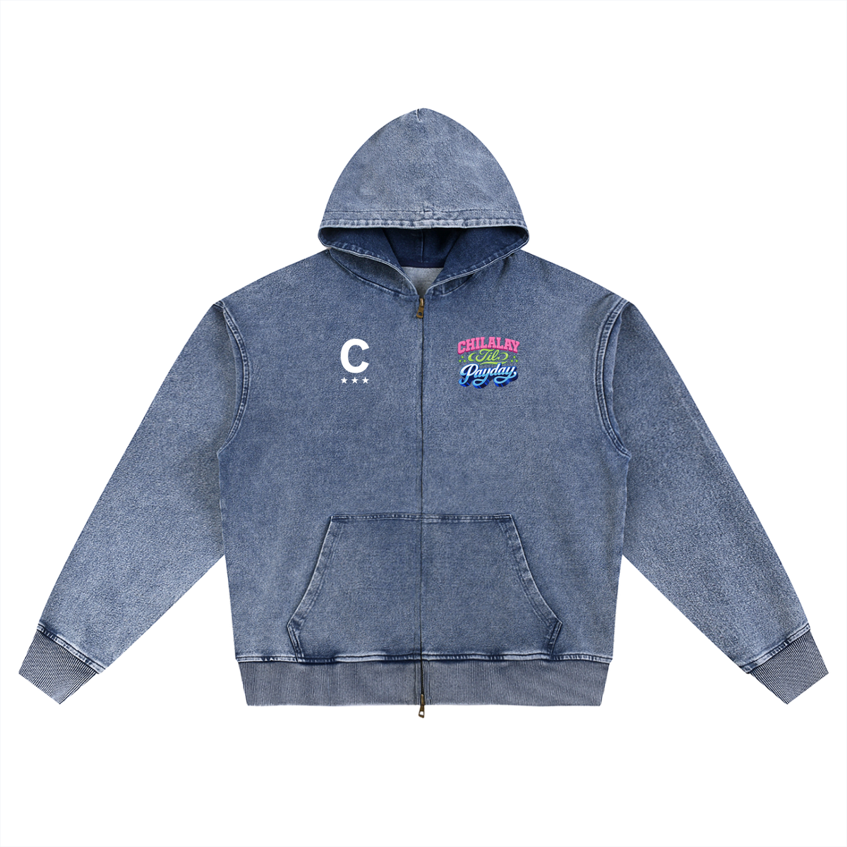 Retro Hoodie - Blue