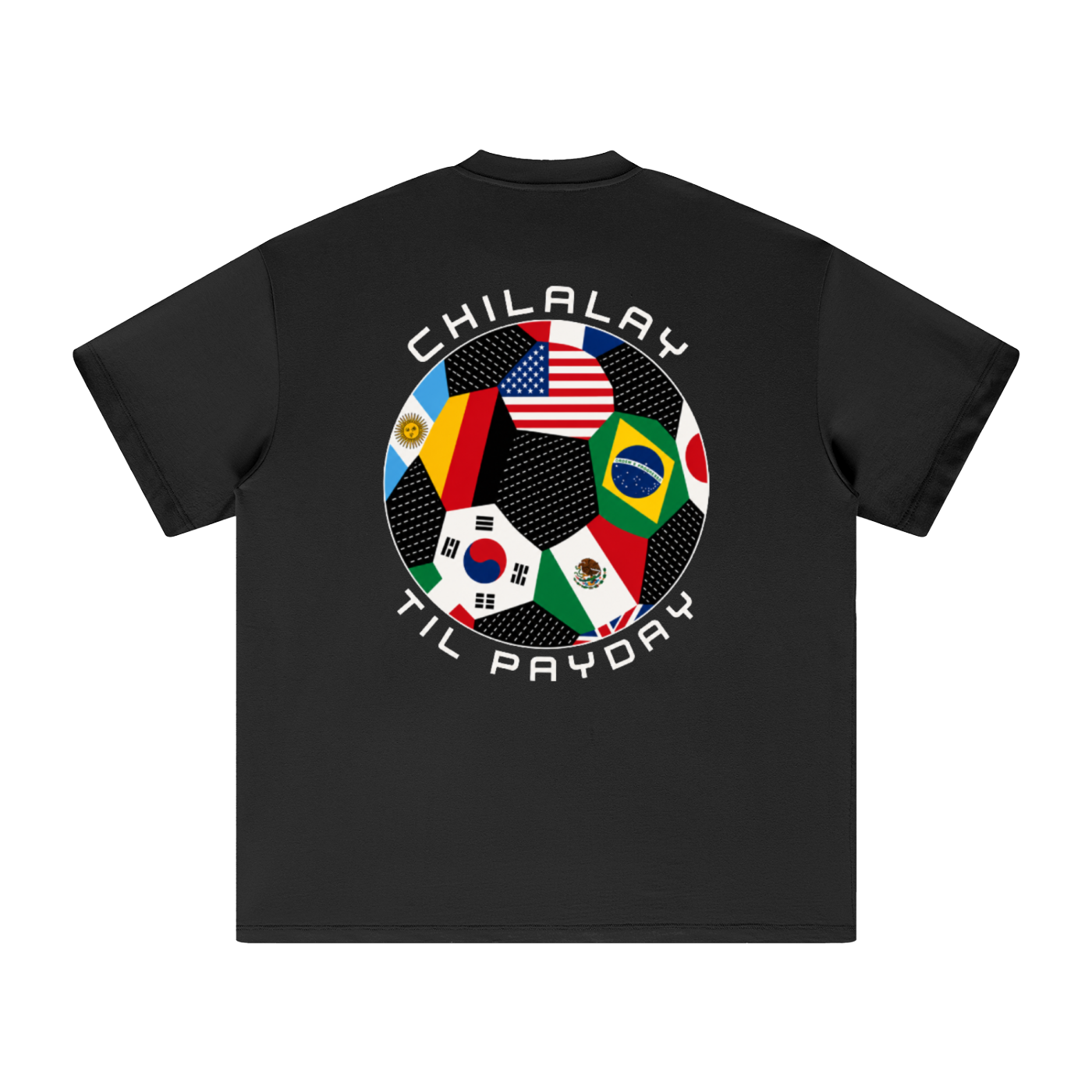 Chilalay Soccer Ball T-Shirt - Black