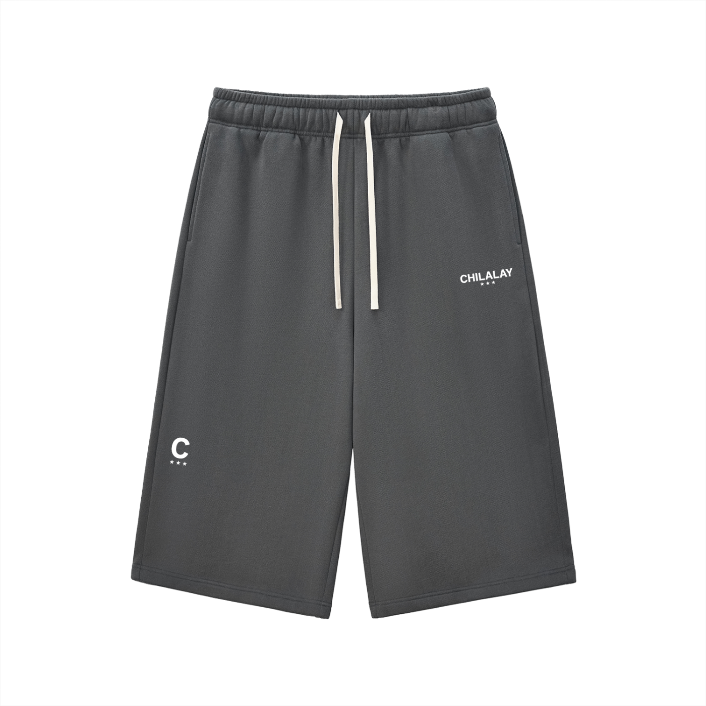 Chilalay logo Three-quarter Sweatpants - Charcoal