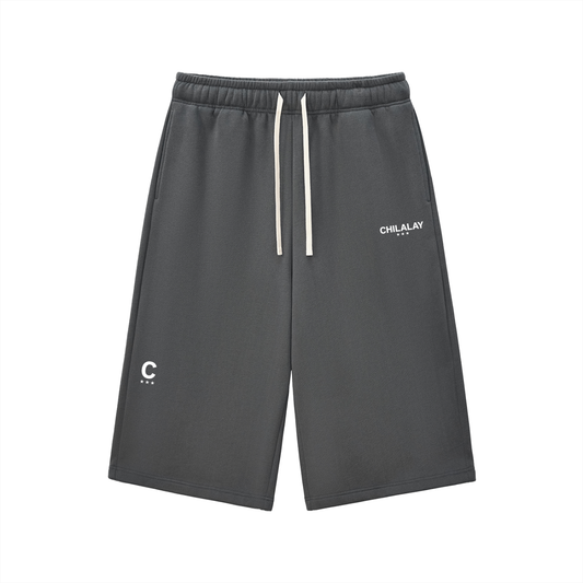 Chilalay logo Three-quarter Sweatpants - Charcoal